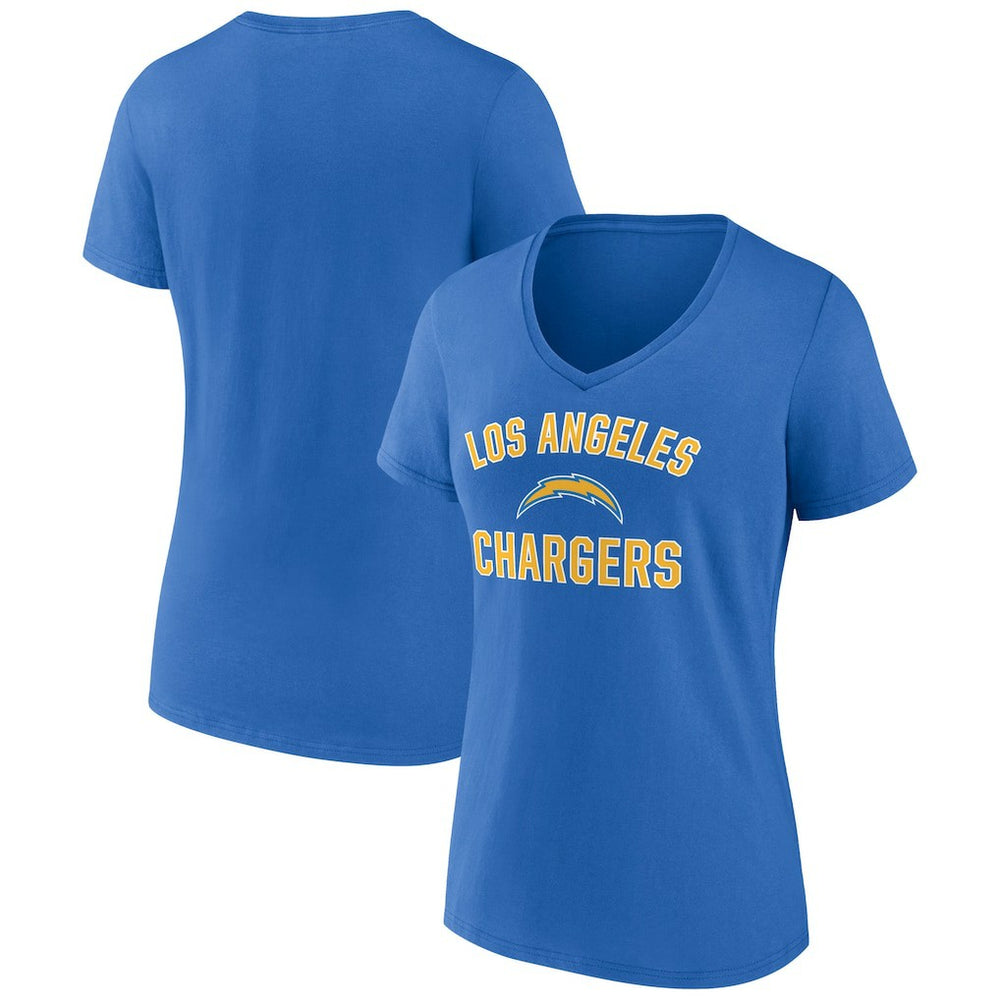 Women's Victory Arch Team V-Neck T-Shirt - Los Angeles Chargers