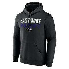 Team Fade Out Fitted Pullover Hoodie - Baltimore Ravens