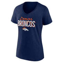 Women's Nostalgia V-Neck T-Shirt - Denver Broncos