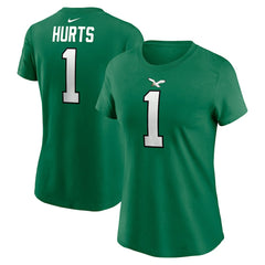 Jalen Hurts Women's Player Name & Number T-Shirt - Philadelphia Eagles
