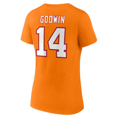 Chris Godwin Women's Throwback Player Icon Name & Number T-Shirt - Tampa Bay Buccaneers