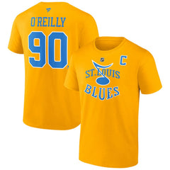 NHL Yellow Ryan O'Reilly St. Louis Blues Fanatics Special Edition 2.0 Name & Number T-Shirt