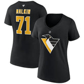 NHL Black Evgeni Malkin Pittsburgh Penguins Fanatics Women's Special Edition 2.0 Name & Number V-Neck T-Shirt
