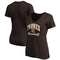 MLB San Diego Padres Women's Victory Script Team V-Neck T-Shirt