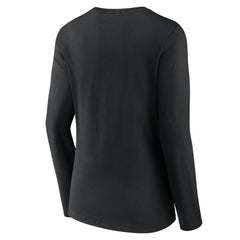 MLB Miami Marlins Women's Victory Script Long Sleeve V-Neck T-Shirt