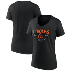 MLB Baltimore Orioles Women's Live For It Team V-Neck T-Shirt