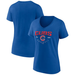MLB Chicago Cubs Women's Live For It Team V-Neck T-Shirt