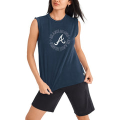MLB Atlanta Braves DKNY Sport Women's Madison Tri-Blend Tank Top