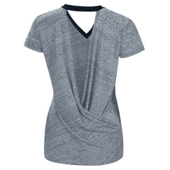 MLB Detroit Tigers Touch Women's Halftime Back Wrap Top V-Neck T-Shirt