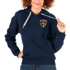 NHL Navy Florida Panthers Antigua Women's Victory Pullover Hoodie