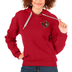 NHL Red Ottawa Senators Antigua Women's Victory Pullover Hoodie