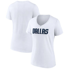 NBA Dallas Mavericks Women's Wordmark V-Neck T-Shirt sale