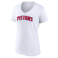 NBA Detroit Pistons Women's Wordmark V-Neck T-Shirt sale