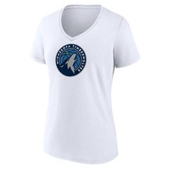 NBA Minnesota Timberwolves Women's Logo V-Neck T-Shirt
