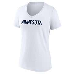 NBA Minnesota Timberwolves Women's Wordmark V-Neck T-Shirt