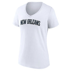 NBA New Orleans Pelicans Women's Wordmark V-Neck T-Shirt