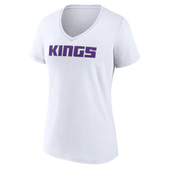 NBA Sacramento Kings Women's Wordmark V-Neck T-Shirt