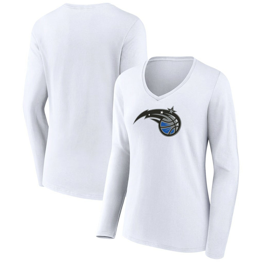 NBA Orlando Magic Women's Logo Long Sleeve V-Neck T-Shirt