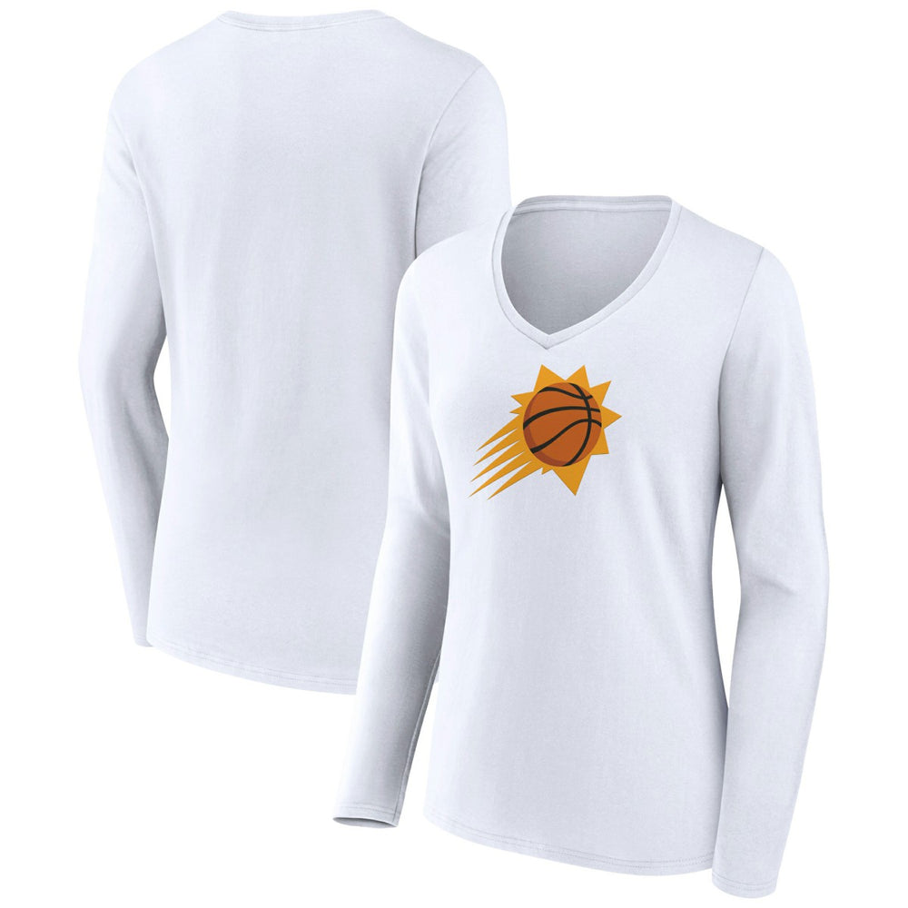NBA Phoenix Suns Women's Logo Long Sleeve V-Neck T-Shirt