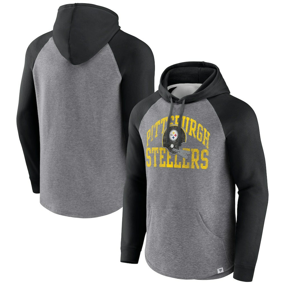 Favorite Arch Raglan Pullover Hoodie - Pittsburgh Steelers