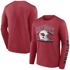 Helmet Platform Long Sleeve T-Shirt - Arizona Cardinals