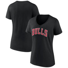 NBA Chicago Bulls Women's Wordmark V-Neck T-Shirt sale