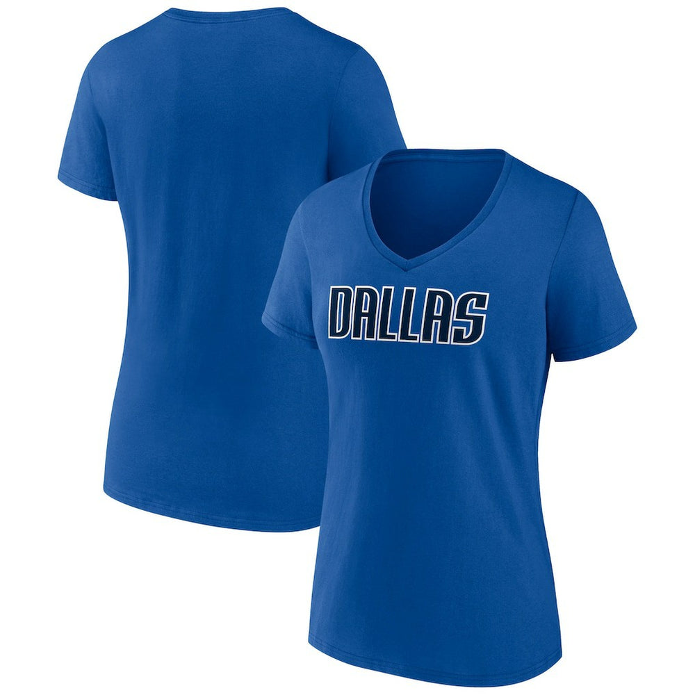 NBA Dallas Mavericks Women's Wordmark V-Neck T-Shirt sale