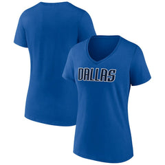 NBA Dallas Mavericks Women's Wordmark V-Neck T-Shirt sale