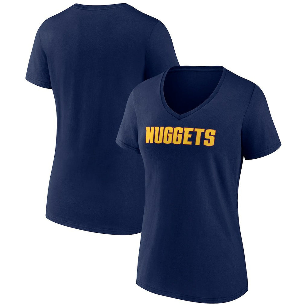NBA Denver Nuggets Women's Wordmark V-Neck T-Shirt sale