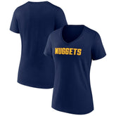NBA Denver Nuggets Women's Wordmark V-Neck T-Shirt sale