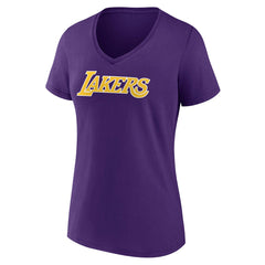 NBA Los Angeles Lakers Women's Wordmark V-Neck T-Shirt