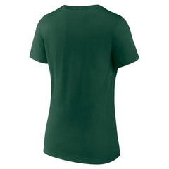 NBA Milwaukee Bucks Women's Wordmark V-Neck T-Shirt