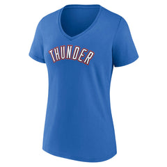 NBA Oklahoma City Thunder Women's Wordmark V-Neck T-Shirt