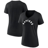 NBA Toronto Raptors Women's Wordmark V-Neck T-Shirt