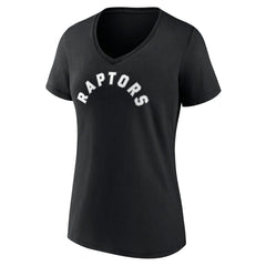 NBA Toronto Raptors Women's Wordmark V-Neck T-Shirt