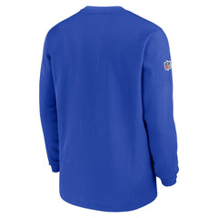 2023 Sideline Throwback Heavy Brushed Waffle Long Sleeve Top - Los Angeles Rams