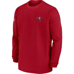 2023 Sideline Throwback Heavy Brushed Waffle Long Sleeve Top - Tampa Bay Buccaneers