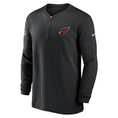 2023 Sideline Performance Long Sleeve Tri-Blend Quarter-Zip Top - Arizona Cardinals
