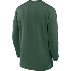 2023 Sideline Performance Long Sleeve Tri-Blend Quarter-Zip Top - Green Bay Packers