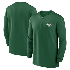 2023 Sideline Performance Long Sleeve Tri-Blend Quarter-Zip Top - New York Jets