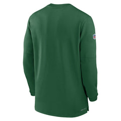 2023 Sideline Performance Long Sleeve Tri-Blend Quarter-Zip Top - New York Jets