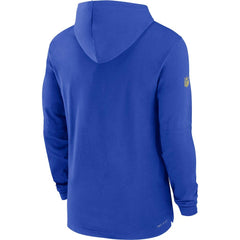Sideline Performance Long Sleeve Hoodie T-Shirt - Los Angeles Rams