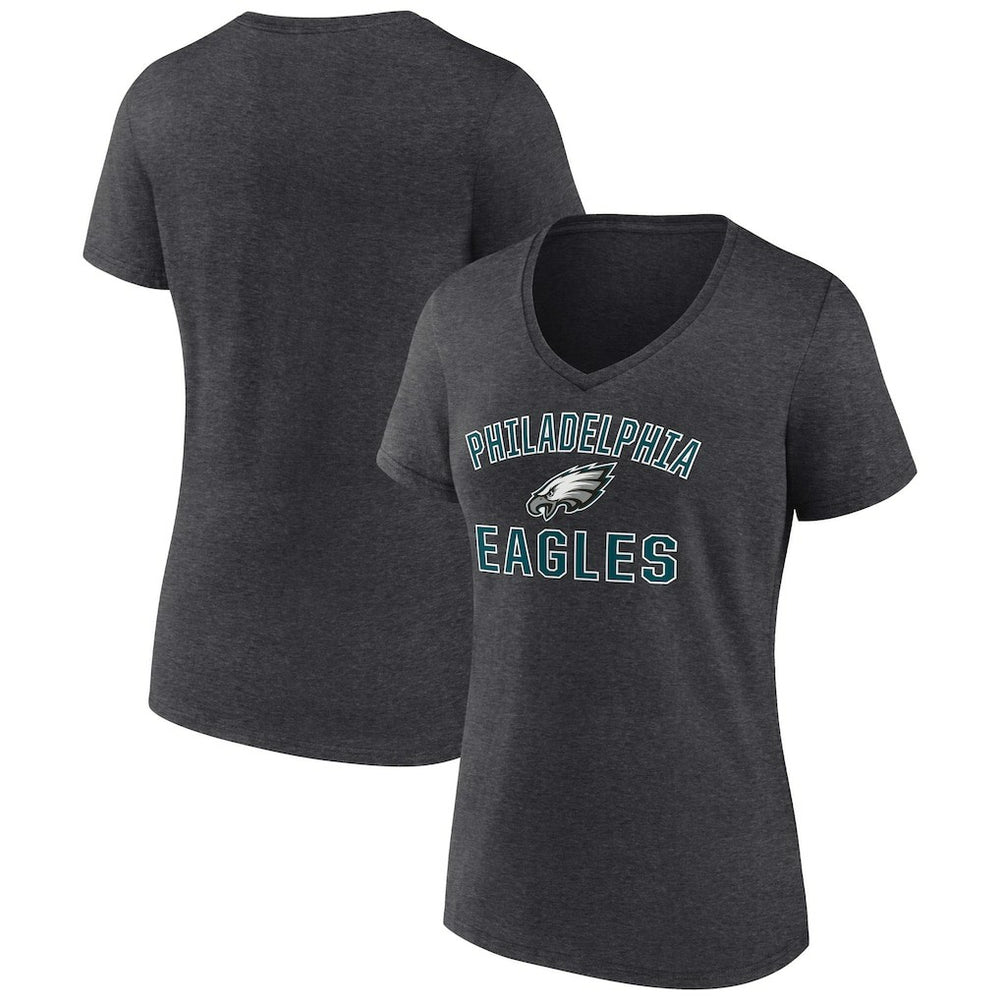 Women's Victory Arch Team V-Neck T-Shirt - Philadelphia Eagles