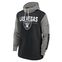 Fashion Color Block Pullover Hoodie - Las Vegas Raiders