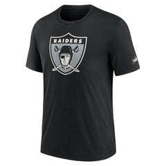 Rewind Logo Tri-Blend T-Shirt - Las Vegas Raiders