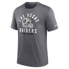 Helmet Tri-Blend T-Shirt - Las Vegas Raiders