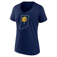 NBA Indiana Pacers Women's Alternate Logo V-Neck T-Shirt