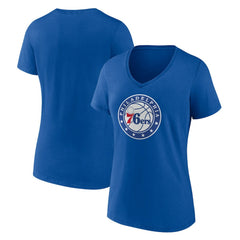 NBA Philadelphia 76ers Women's Alternate Logo V-Neck T-Shirt