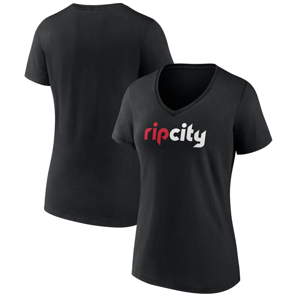 NBA Portland Trail Blazers Women's Alternate Logo V-Neck T-Shirt
