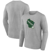 NBA Milwaukee Bucks Alternate Logo Long Sleeve T-Shirt